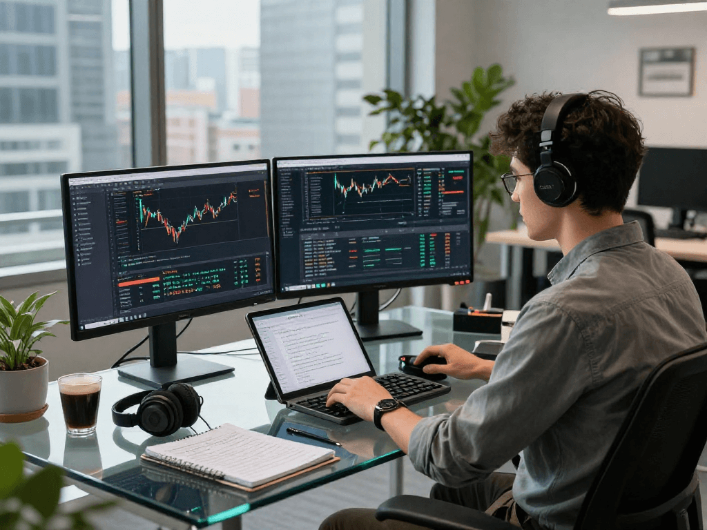 Enhance your trading strategies with the HK stock real-time API in a modern fintech workspace.