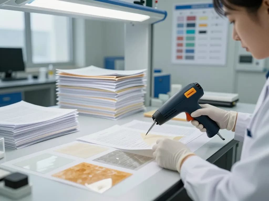 Expert technician demonstrating cách tháo lớp ép lụa in a professional document recovery lab.