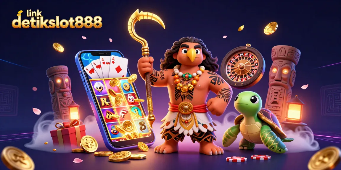 Memenangkan jackpot di link detikslot888 dengan ilustrasi 3D yang penuh hiburan.