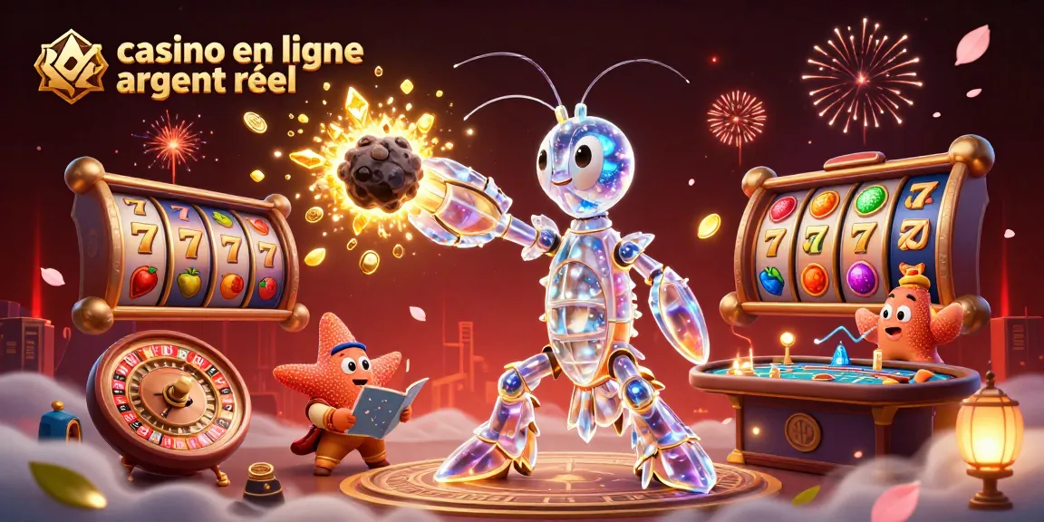 Découvrez l'univers captivant du casino en ligne argent réel avec un samouraï galactique et des éléments de jeu dynamiques.