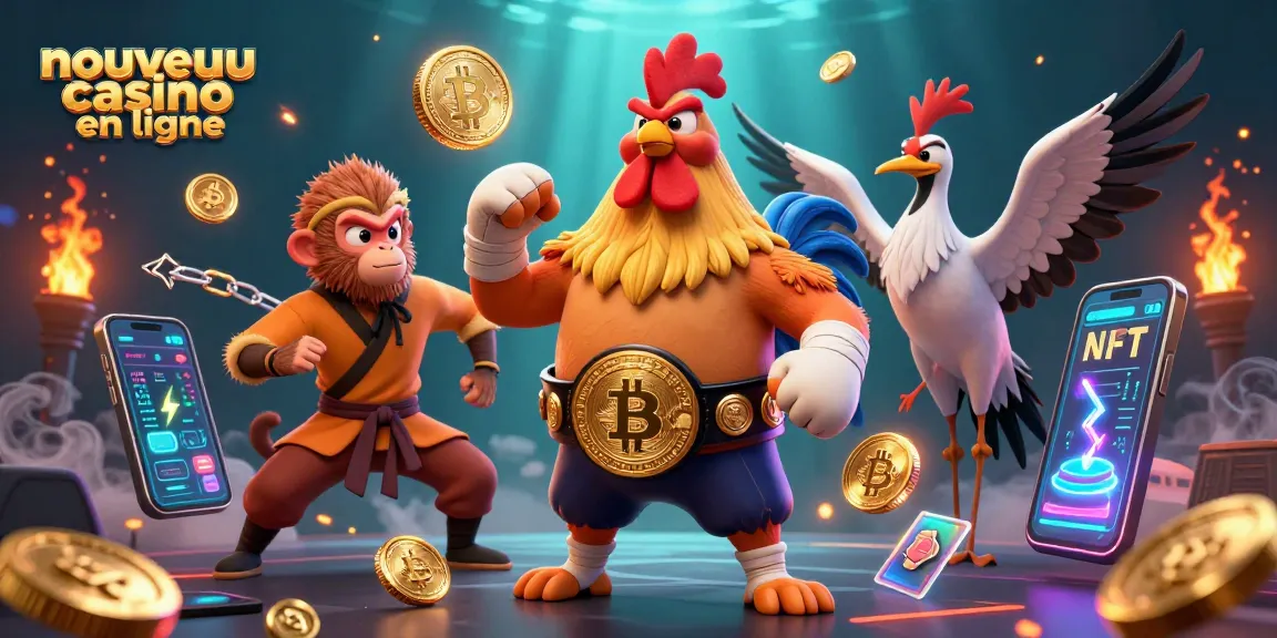 Plongez dans le nouveau casino en ligne avec un combat entre un coq Muay Thai, un singe Shaolin et une grue sage.