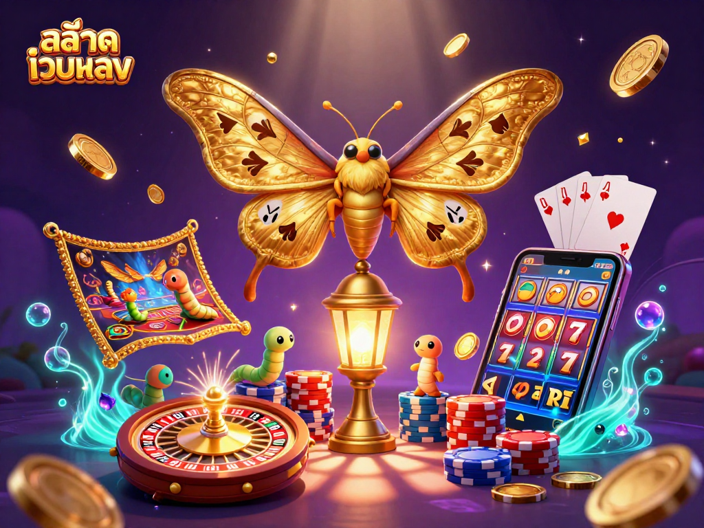 Engage with สล็อตเว็บตรง while enjoying a vibrant 3D casino world filled with animated reels, chips, and treasures.