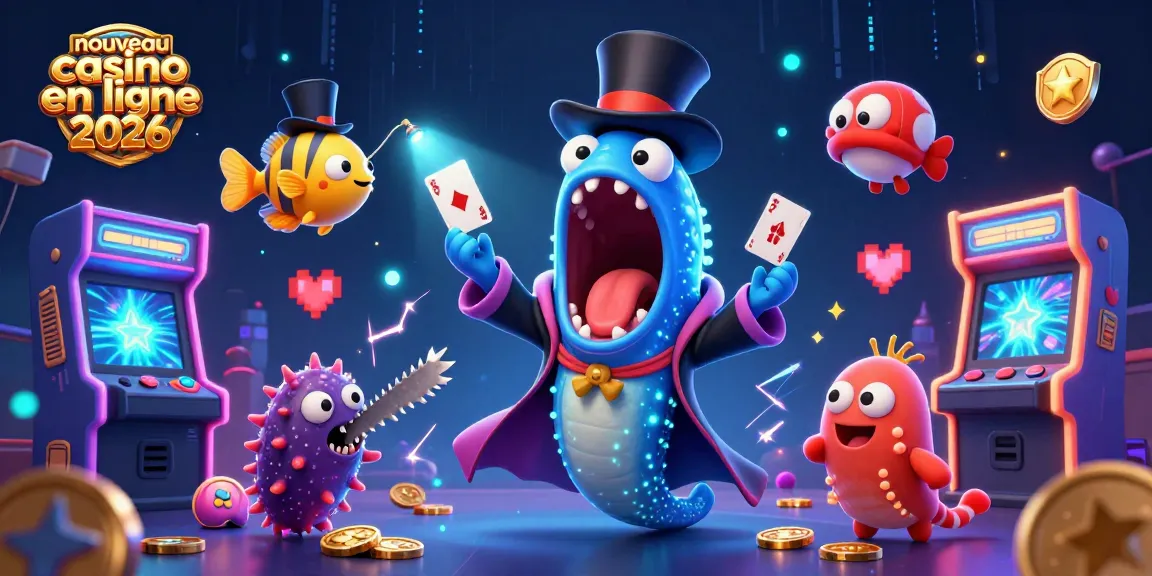 Jouer au nouveau casino en ligne 2026 avec un poisson-lanterne et une anguille gulper dans une scène magique.