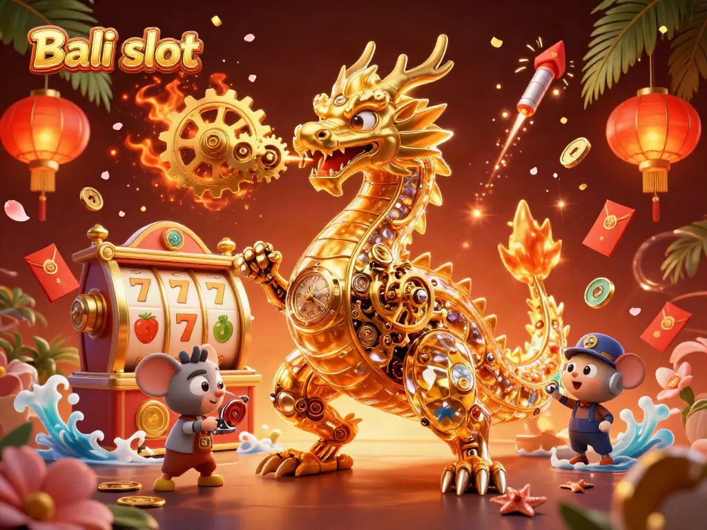 Experience the thrill of Bali slot gaming with dynamic casino elements and captivating characters.