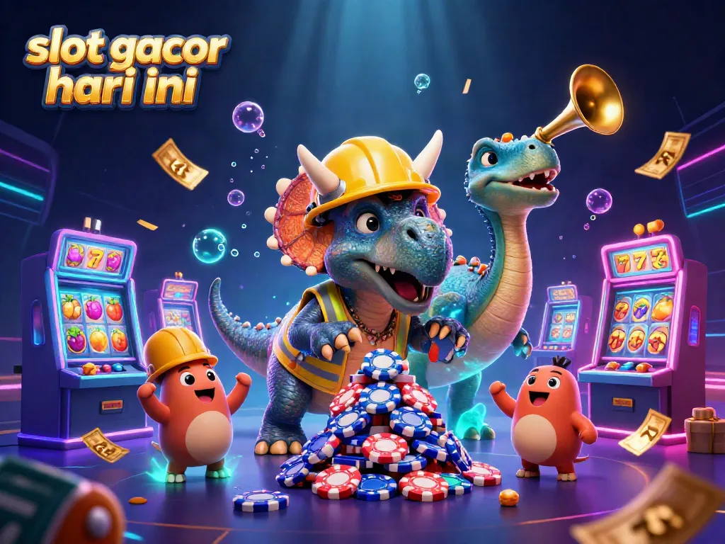 Slot gacor hari ini dengan triceratops membangun piramida chip poker yang penuh kegembiraan.