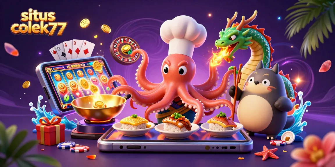 Experience excitement at situs colek77 with dynamic slot games showcasing colorful reels and winning rewards.