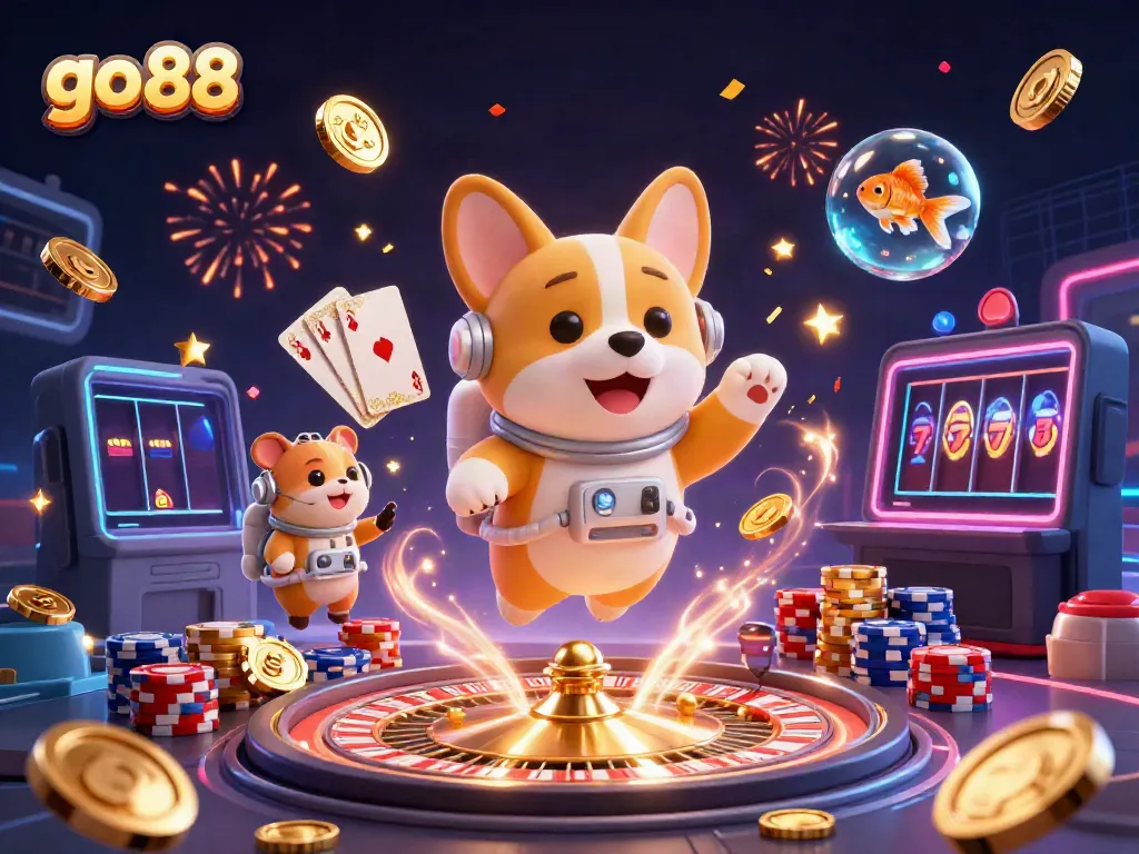 Experience the excitement of go 88 as the astronaut corgi navigates a thrilling space casino!