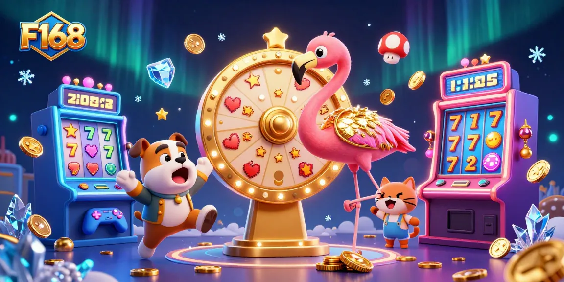 Spin the giant prize wheel at F168 and win exciting rewards in this vibrant digital casino!