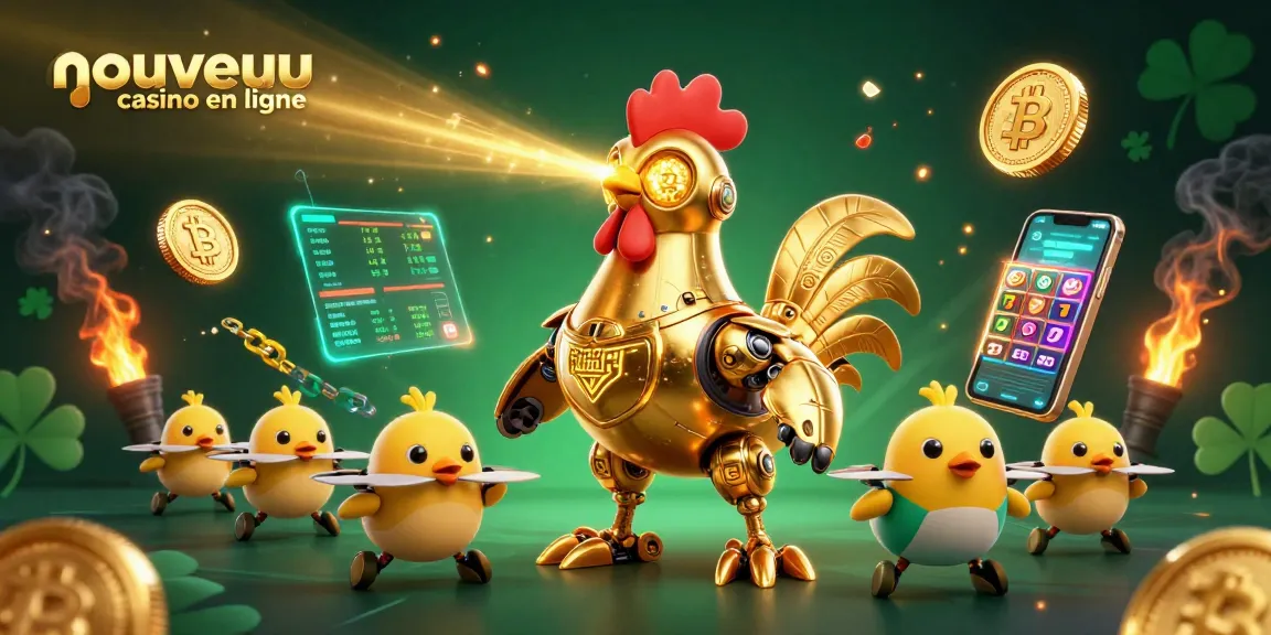 Jouez à nouveau casino en ligne avec notre robot doré et ses drones explorateurs en crypto-monnaies.