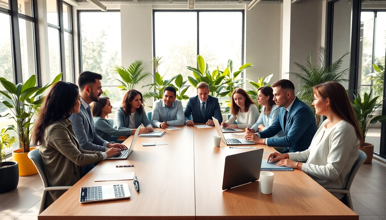 Erleben Sie kreative Zusammenarbeit bei https://alvionz.de/ in einem modernen Büro mit einem vielfältigen Team.