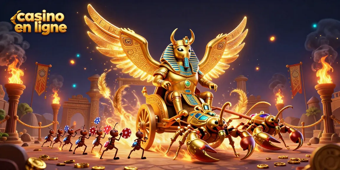 Jouez au casino en ligne avec des personnages captivants dans cette illustration vibrante et dynamique.