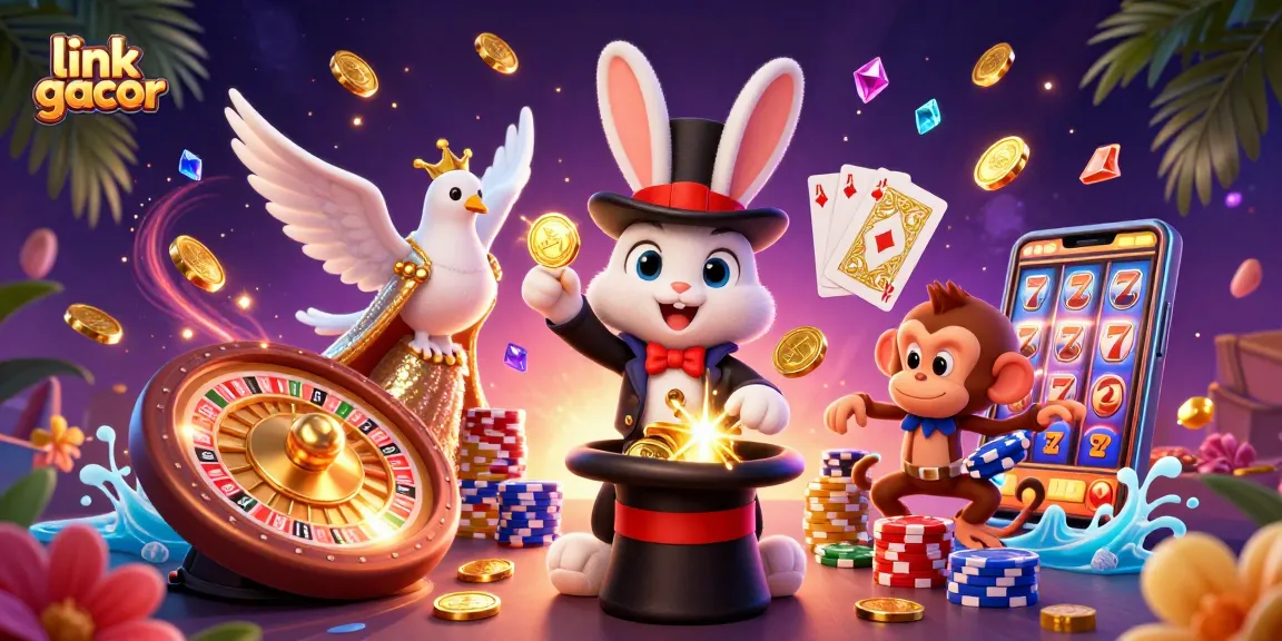 Experience the thrill of link gacor with magical casino elements and captivating characters.