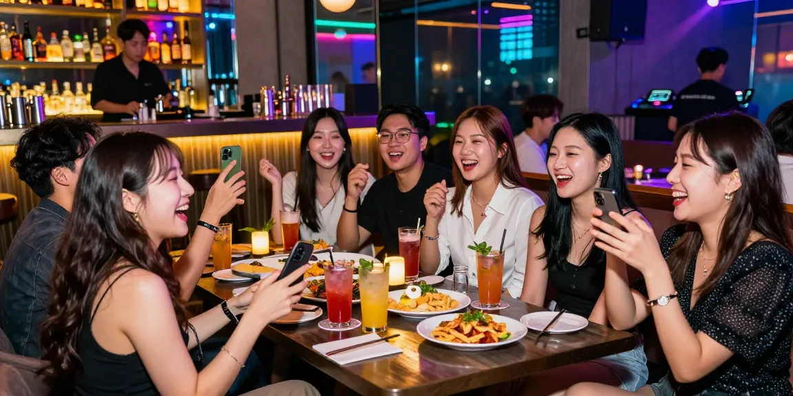 퀸알바에 적합한 강남 유흥 알바의 활기찬 밤 풍경