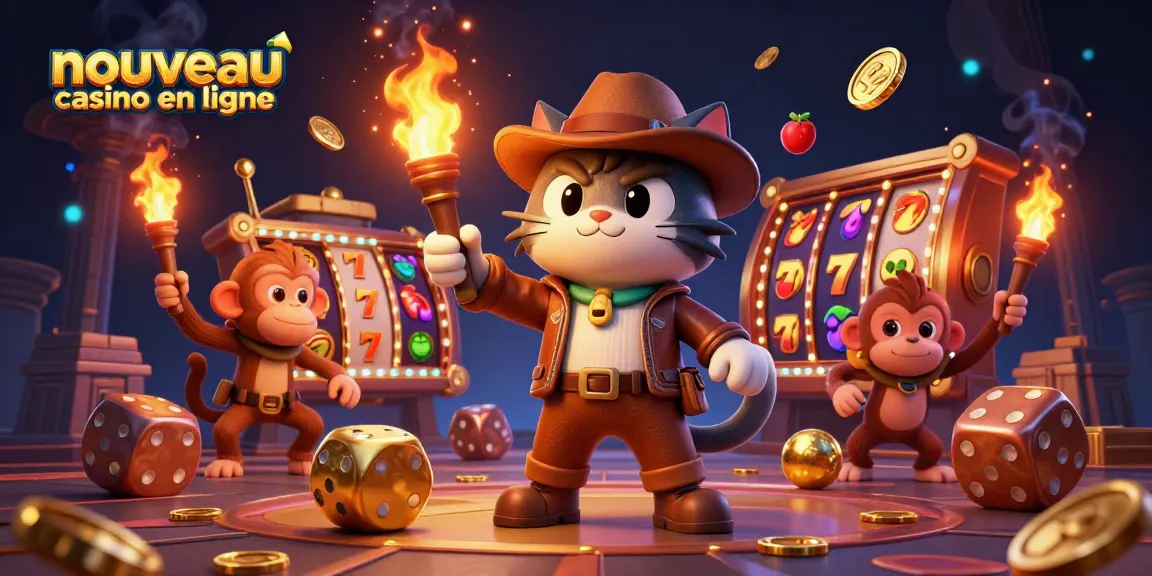 Le nouveau casino en ligne présente un chat explorateur dénichant des artefacts d'or dans un temple animé.