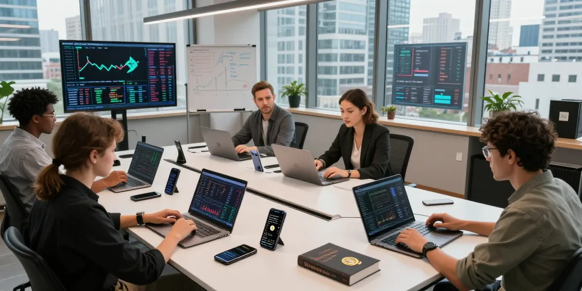 Cricbet cryptocurrency trading scene with modern workspace illustrating blockchain analysis and DeFi trends.