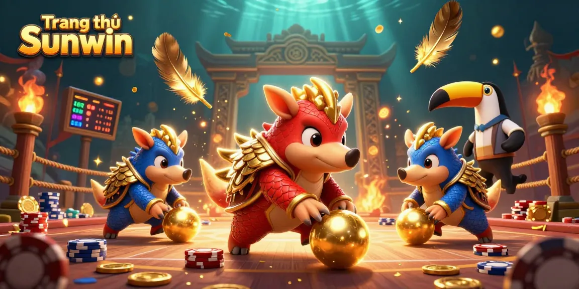 Engage in thrilling gameplay at Trang chủ Sunwin, featuring vibrant pangolins and dazzling casino elements.