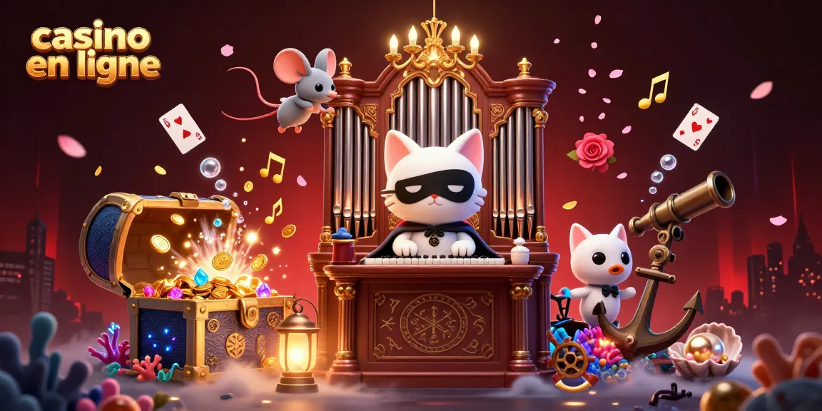 Jouez au casino en ligne avec des personnages animés dans un décor riche et vibrant de jeux et de richesses.