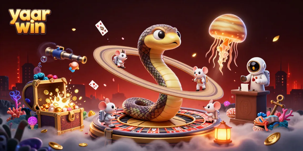 Experience the thrill of yaar win as astronaut mice bet on a cosmic roulette wheel with vibrant gaming elements