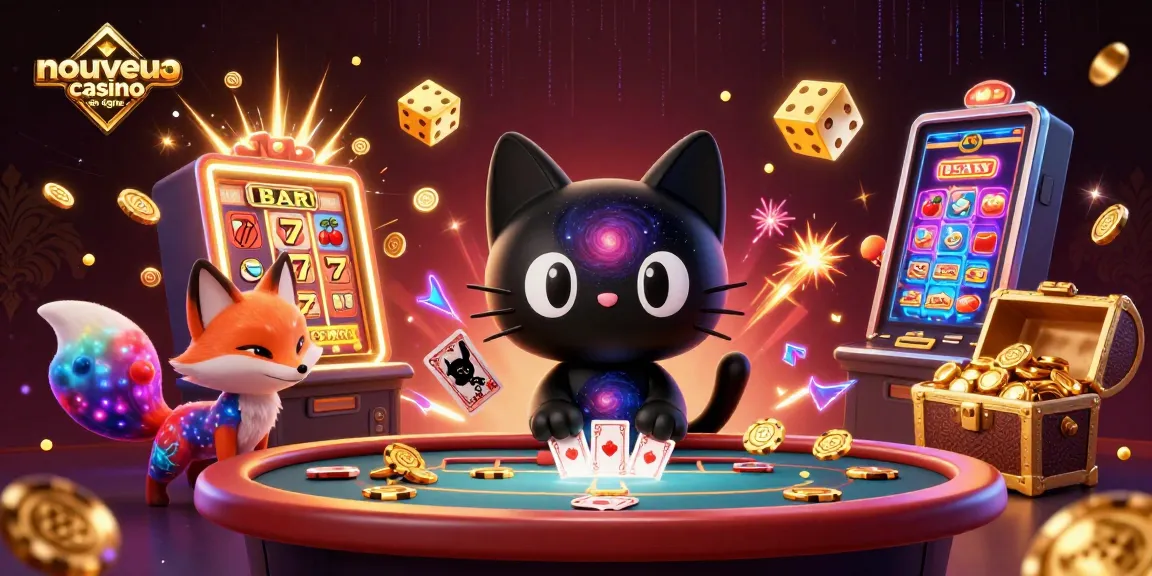Jouer au nouveau casino en ligne avec un chat gravitationnel et une renarde nébuleuse divine.