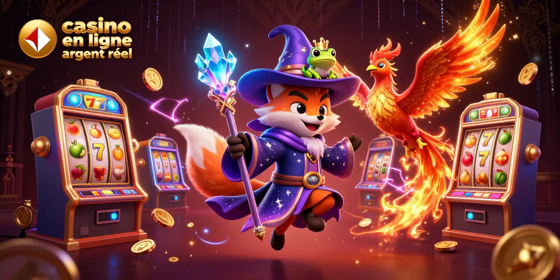 Profitez de l'expérience du casino en ligne argent réel avec cette illustration captivante pleine de magie.