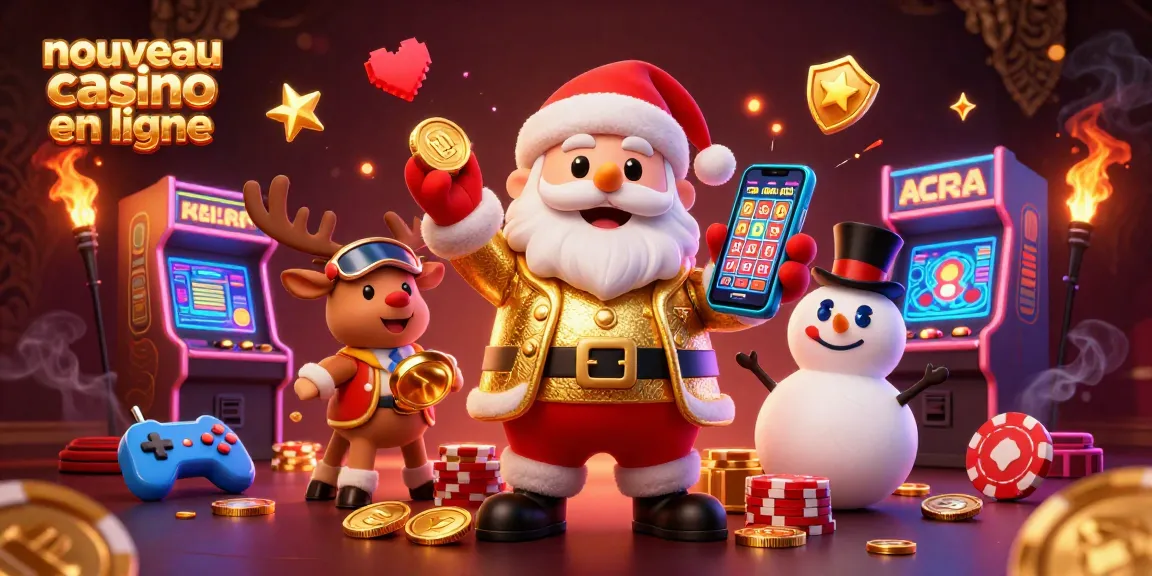 Profitez d'un nouveau casino en ligne dans cette scène festive avec des personnages de casino animés.