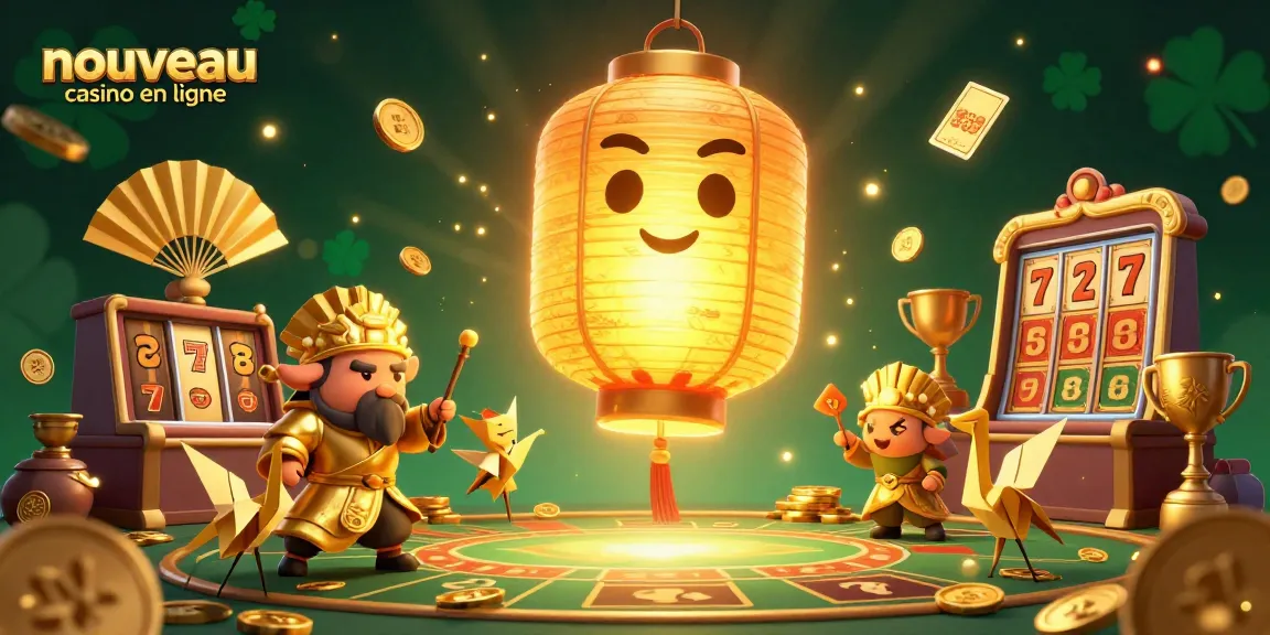 Découvrez l'univers du nouveau casino en ligne à travers une illustration 3D captivante avec des personnages flamboyants et des éléments de jeu