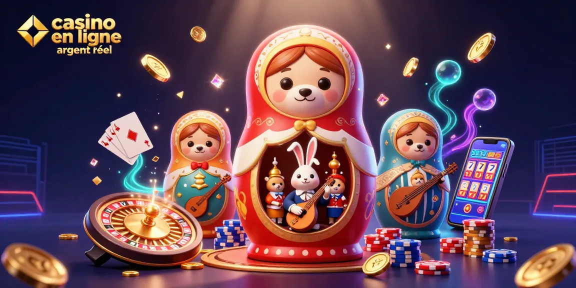 Animation dynamique de casino en ligne argent réel avec des ours et des éléments de jeu captivants.
